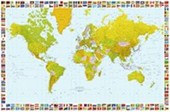 Map of the World 1 Sheet World Map Mini-Mural