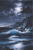 Moonrise Over the Shore