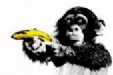 Monkey with Banana, Urban Art